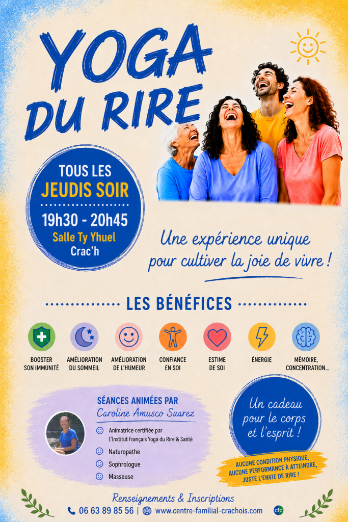 Yoga du Rire à Crac'h Yoga du Rire Auray Yoga du Rire Brech